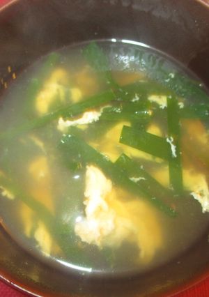 にら玉汁（にらと卵の中華スープ）-レシピのメイン写真