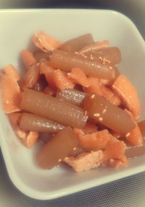 ふきと油揚げのこっくり炒め煮-レシピのメイン写真