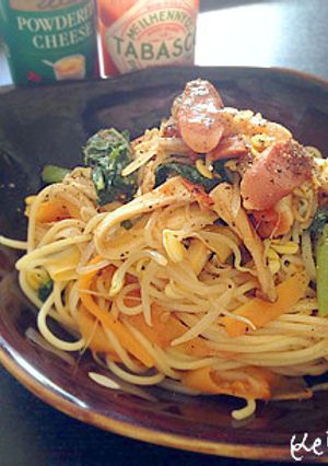 スピード☆かさましココナッツオイルパスタ-レシピのメイン写真