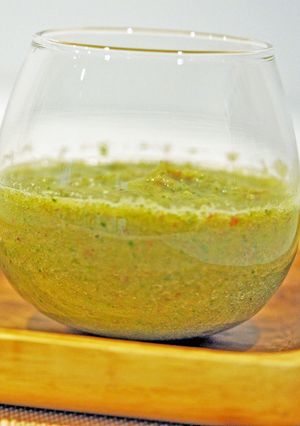 繊維たっぷり！豆苗グリーンスムージー-レシピのメイン写真