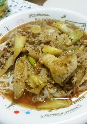 ガッツリいただくゴマ豚にゅうめん。-レシピのメイン写真