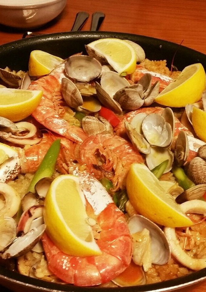 本格！魚介たっぷりパエリア-レシピのメイン写真