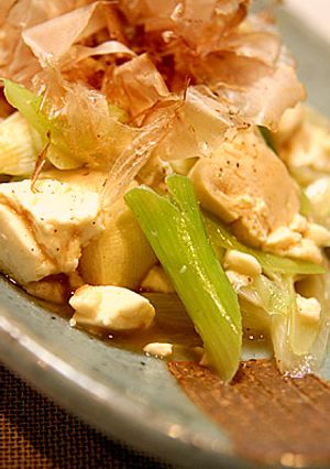 白ねぎと木綿豆腐だけで出来る炒めもん-レシピのメイン写真