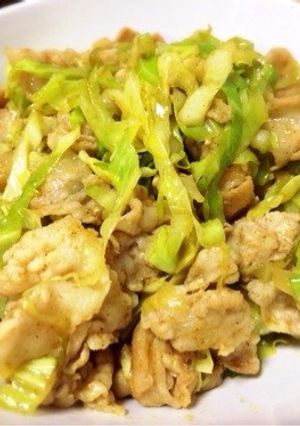 豚とキャベツのカレー炒め♪スピードおかず-レシピのメイン写真