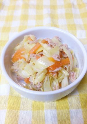 春キャベツ×ツナの簡単サラダ☺-レシピのメイン写真