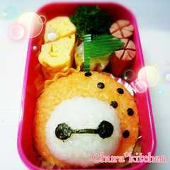 รูปของ 簡単キャラ弁❃ベイマックス♡みかん