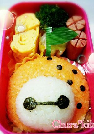 簡単キャラ弁❃ベイマックス♡みかん-レシピのメイン写真