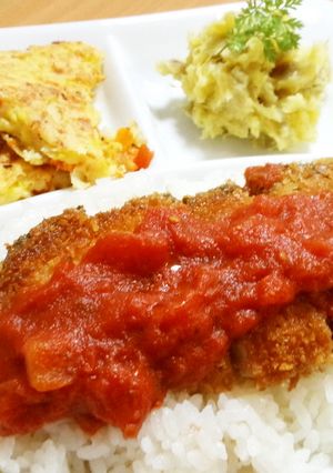 ぶりカツ丼プレート*トマトソース*-レシピのメイン写真