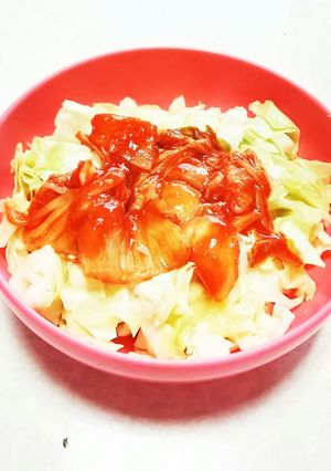 キャベツチーズキムチサラダ-レシピのメイン写真