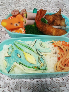キャラ弁☆ポケモン☆カイオーガ-レシピのメイン写真