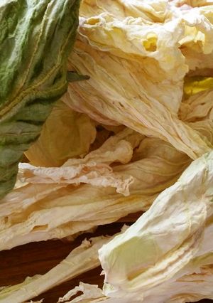 干し野菜☆干し網なし☆お手軽干しキャベツ-レシピのメイン写真