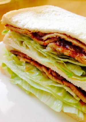 食欲全開！豚味噌漬け焼きのサンドイッチ-レシピのメイン写真