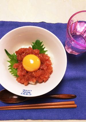 あんにゃのマグロのユッケ風♡-レシピのメイン写真