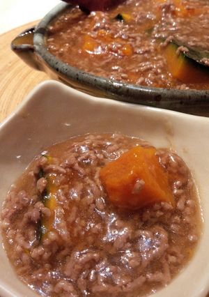 餡たっぷりのかぼちゃ餡掛け♡-レシピのメイン写真