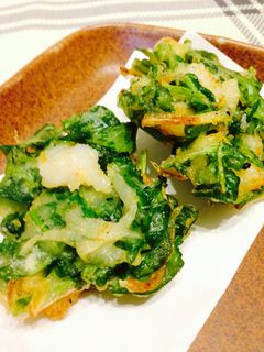 *大根の葉で*さっくりかき揚げ-レシピのメイン写真