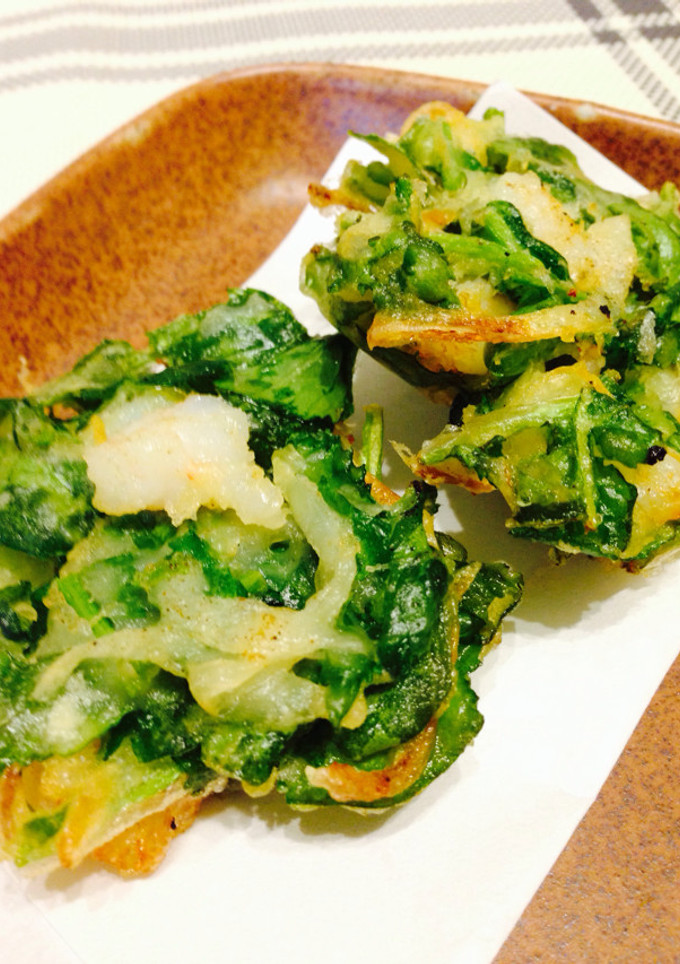 ＊大根の葉で＊さっくりかき揚げ-レシピのメイン写真