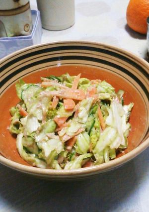 春キャベツのシャキシャキサラダ-レシピのメイン写真