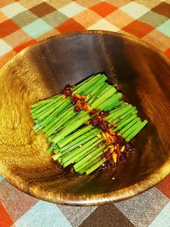 アサツキの食べるラー油がけ-レシピのメイン写真