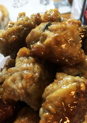煮物の残り汁でふわふわつくねの甘辛あん♪-レシピのメイン写真