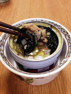 鯖缶で家系ラーメン風☆ズボラおつまみ-レシピのメイン写真