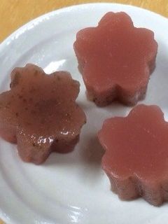 材料3つ♪簡単♪桜ようかん-レシピのメイン写真