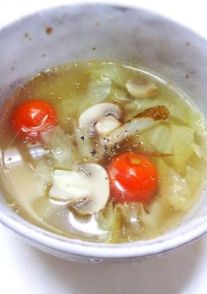 簡単おいしい！白菜とごぼう スープ-レシピのメイン写真