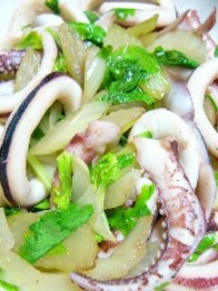 イカとセロリの炒め物-レシピのメイン写真