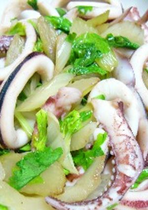イカとセロリの炒め物-レシピのメイン写真