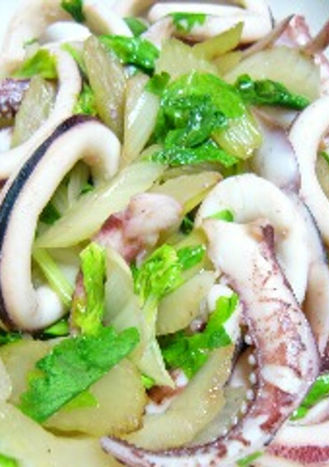 イカとセロリの炒め物-レシピのメイン写真