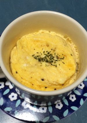 マヨネーズで!ふわふわカップたまご♫-レシピのメイン写真
