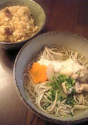♪温かいお蕎麦~鶏ダシ♪-レシピのメイン写真