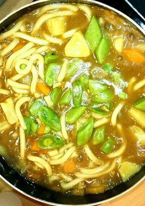 子供が喜ぶ❗春野菜のカレー鍋うどん-レシピのメイン写真