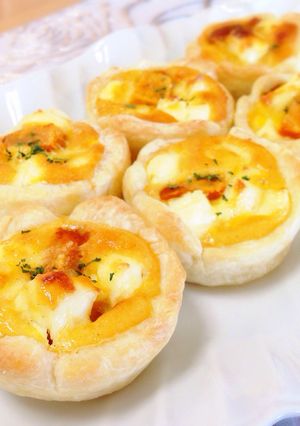 マフィン型で♪かぼちゃ&クリチのキッシュ-レシピのメイン写真