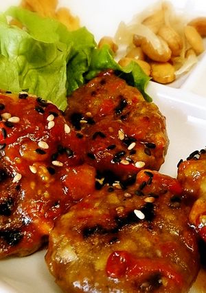 無塩料理☆大豆ナゲットの甘辛ソース-レシピのメイン写真