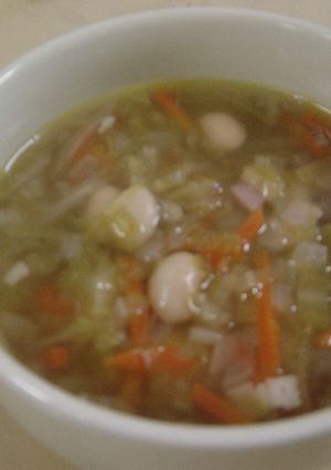 ふっくら大豆入り　コンソメスープ♪-レシピのメイン写真