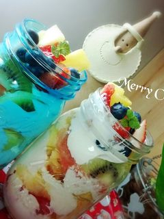 メイソンジャーで簡単ケーキ♪-レシピのメイン写真