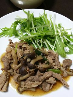 豚肉としめじの炒め物-レシピのメイン写真
