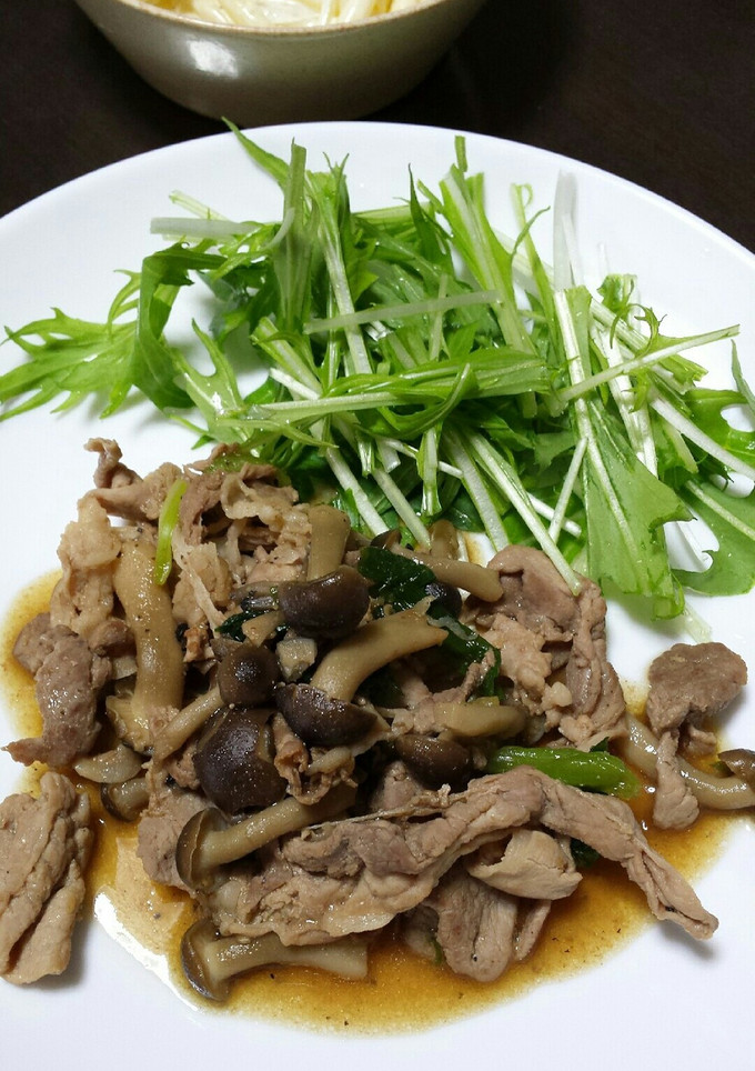 豚肉としめじの炒め物-レシピのメイン写真
