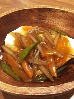 あんかけ豆腐☆柔らかじゃこと人参ごぼう-レシピのメイン写真