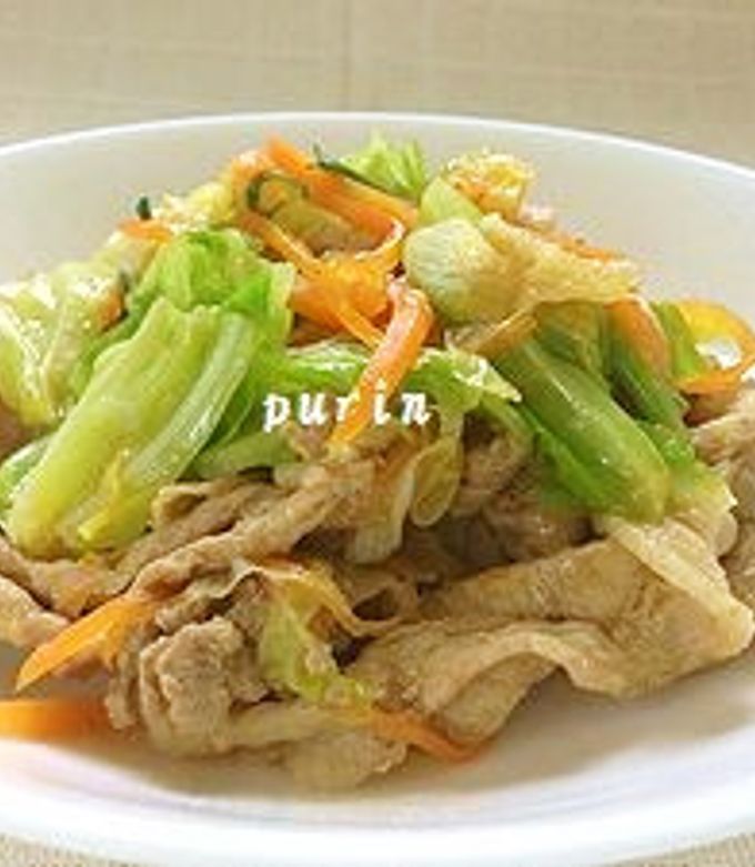 キャベツと豚肉のピリ辛味噌炒め-レシピのメイン写真