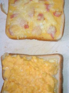 一気に2枚2種味わおうトースト☆-レシピのメイン写真