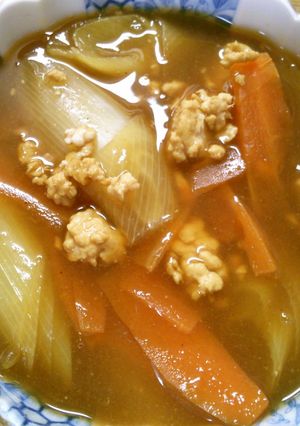 簡単 挽き肉と 長ネギの 和風 カレー煮-レシピのメイン写真