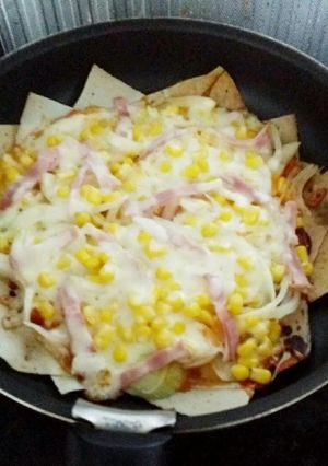 フライパンで簡単ピザ♪-レシピのメイン写真