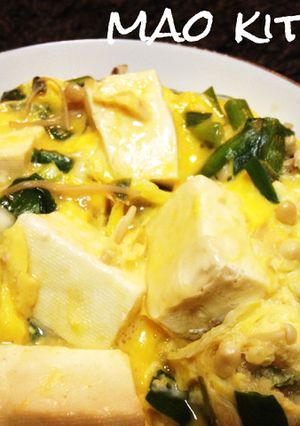 ササッと出来るおかず、ニラと豆腐の卵とじ-レシピのメイン写真