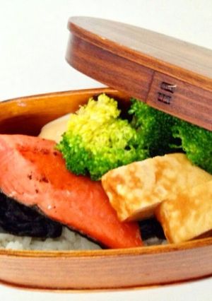 ヘルシー！のり鮭弁当♪-レシピのメイン写真
