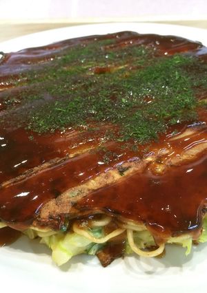麺をサンドでモダン焼き！-レシピのメイン写真