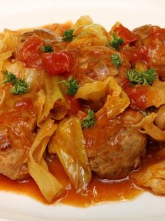 キャベツとミートボールのトマトソース煮-レシピのメイン写真