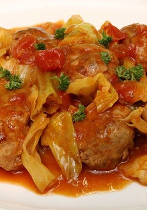 キャベツとミートボールのトマトソース煮-レシピのメイン写真