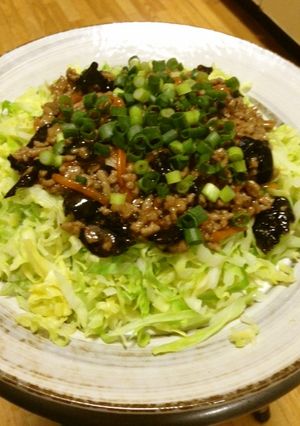 しゃき甘!!春キャベツのひき肉あんかけ-レシピのメイン写真