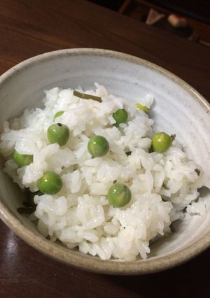 うすいえんどう☆しっかり出汁味☆豆ごはん-レシピのメイン写真